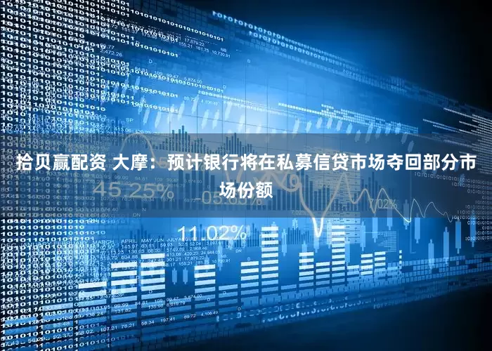 拾贝赢配资 大摩：预计银行将在私募信贷市场夺回部分市场份额