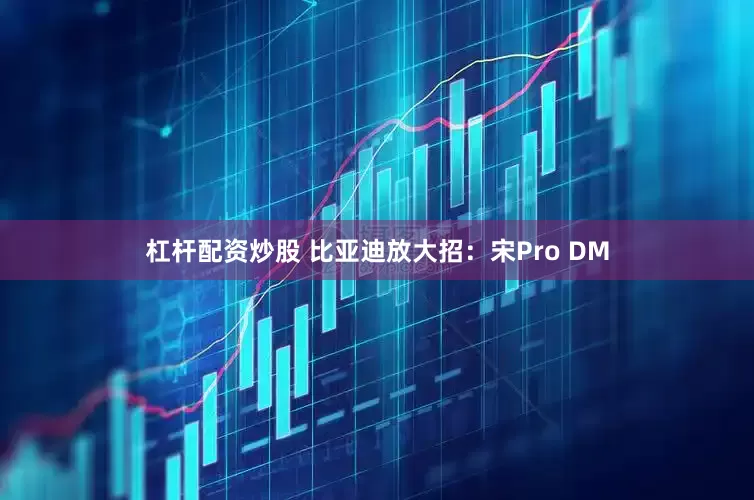 杠杆配资炒股 比亚迪放大招：宋Pro DM